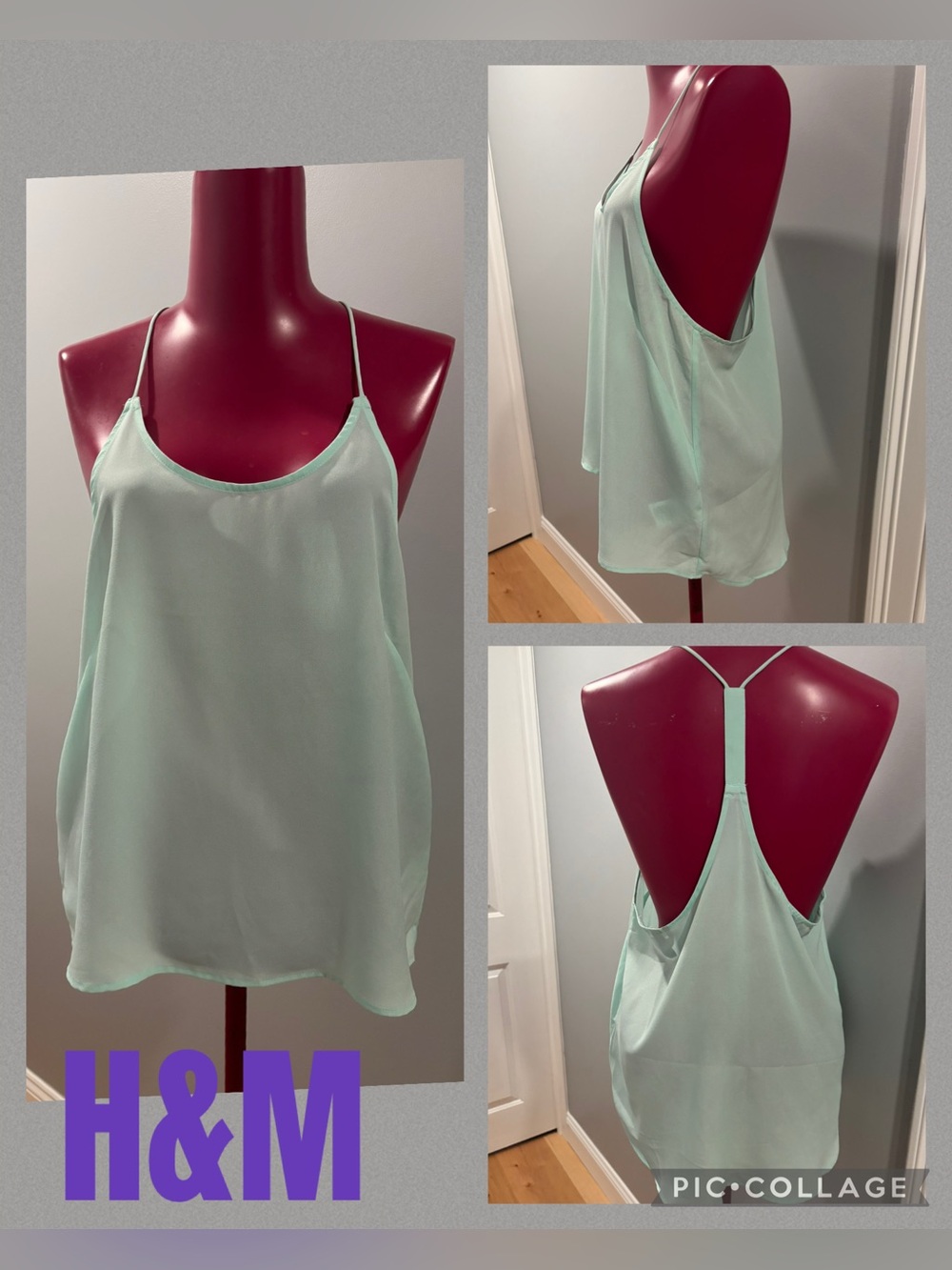 H&M Mint Green Camisole Top